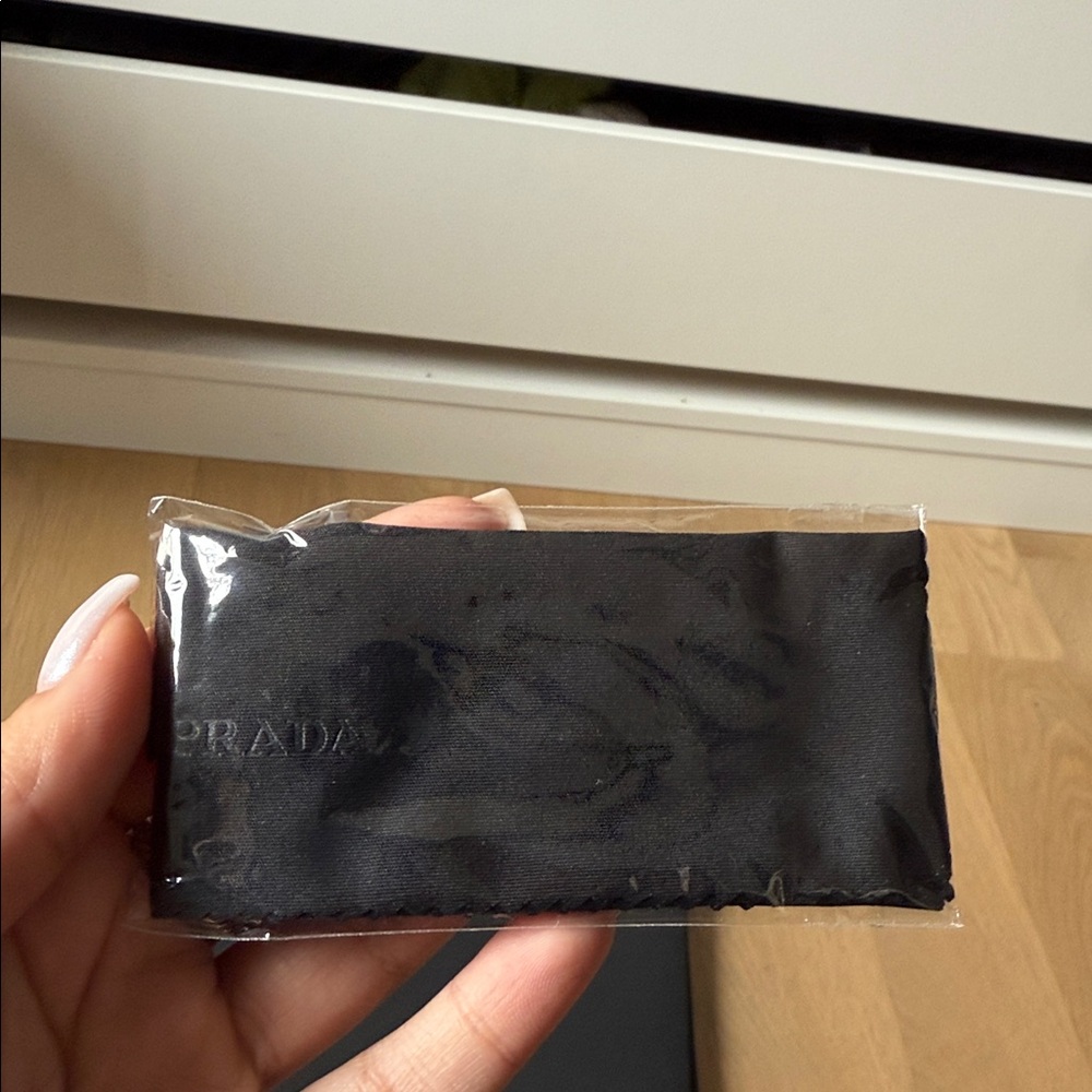 Prada Black Rectangular Slim Frame Sunglasses - image 7